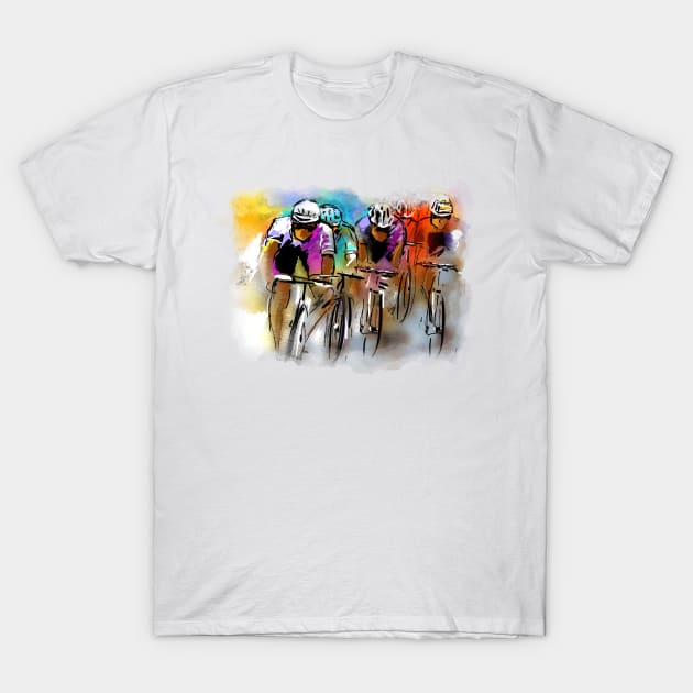 Le Tour de France 03 T-Shirt by Miki De Goodaboom